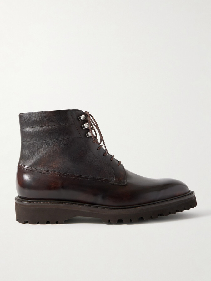 John Lobb Alder Burnished-Leather Boots