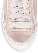 Thumbnail for your product : Pedro Garcia Parson Satin Suede Sneakers