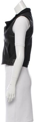 Rag & Bone Leather Moto Vest