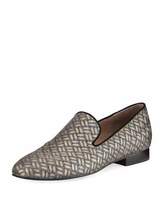 Thumbnail for your product : Donald J Pliner Lyle Woven Leather Slipper
