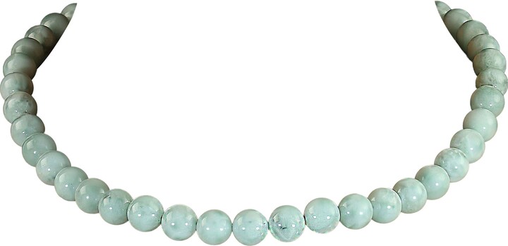 Aria Jewelry Design Ajd 18 Inch Soft Green Peruvian Angelite Necklace
