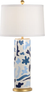 Chelsea House Danton 33" Blue/White Glaze Table Lamp