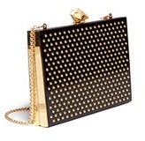 Thumbnail for your product : Nobrand 'Merrick' stud Perspex box clutch
