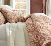 Thumbnail for your product : Pottery Barn Alessandra Floral Reversible Duvet Cover & Sham - Red