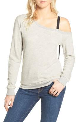 Pam & Gela One-Shoulder Sweatshirt