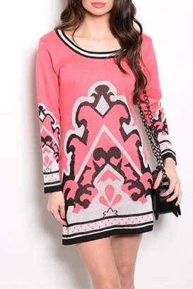 Ooh La La Boutique Coral Sweater Dress