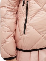 Thumbnail for your product : Moncler Olux Diamond-quilted Nylon Hooded Jacket - Light Pink
