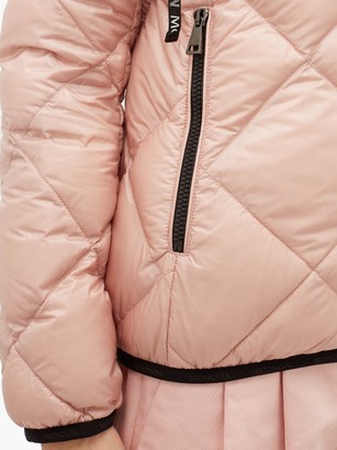 Moncler Olux Diamond-quilted Nylon Hooded Jacket - Light Pink