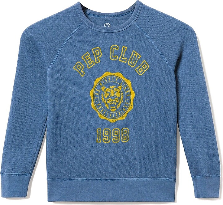 Junk Food Clothing Unisex Pep Club Raglan Fleece Sweatshirt - Little Kid, Big Kid