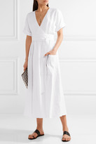 Thumbnail for your product : Mara Hoffman Organic Linen Wrap Midi Dress - White