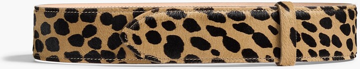 Theo Waist Belt in Hyena Print Haircalf