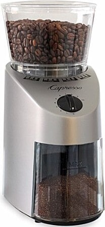 Capresso Infinity Colonical Burr Stainless Finish Grinder