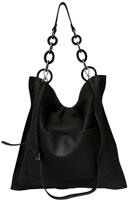 Tiffany & Fred Women's Hobos black - Black Leather Hobo