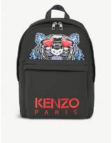 Kenzo Tiger and heart-embroidered neoprene backpack