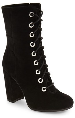 Vince Camuto Women's Teisha Lace-Up Zip Bootie