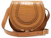 Thumbnail for your product : Chloé Marcie Mini Croc-effect Leather Cross-body Bag - Womens - Amber