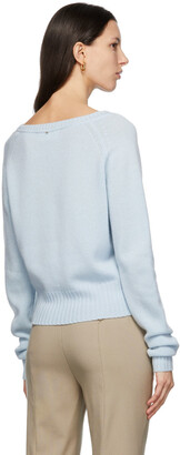 Sportmax Blue Fatuo V-Neck Sweater