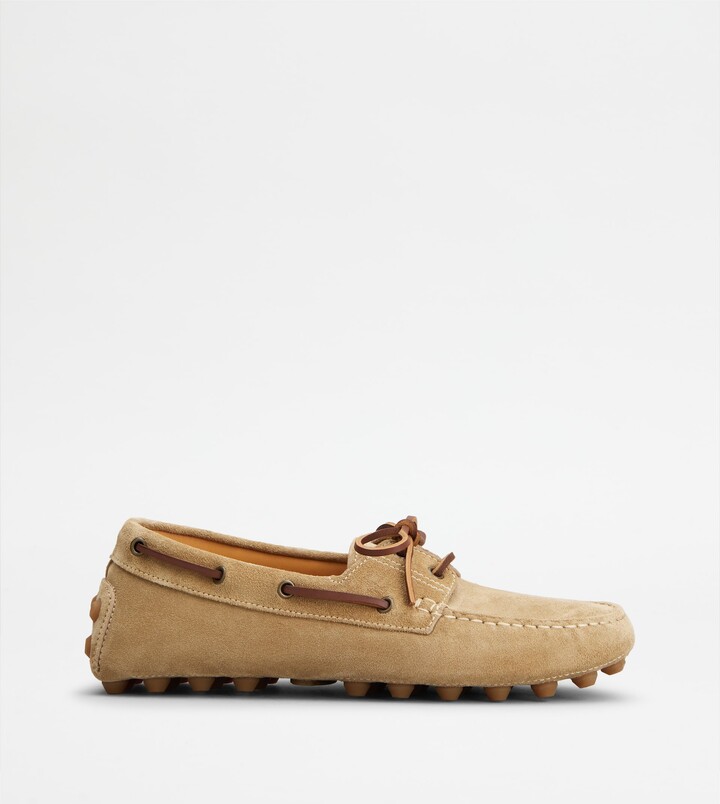 Tod's Boat Gommino Bubble Loafers in Suede