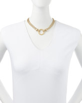 Thumbnail for your product : Panacea Multi-Strand Rope Circle & Crystal Rondelle Necklace