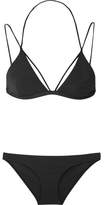 Thumbnail for your product : Dion Lee Fine Line Triangle Bikini - Black