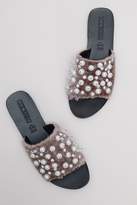 Thumbnail for your product : Sol Sana Embellished Faux-Fur Slides
