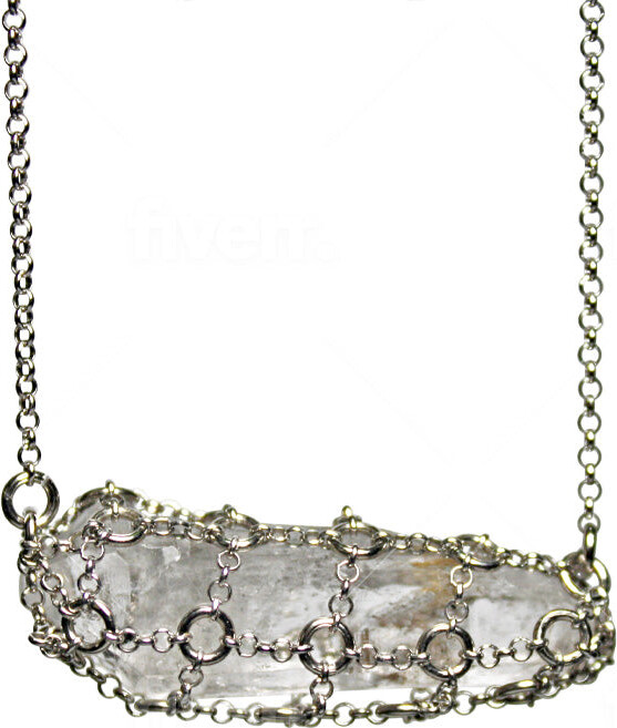 Lovisa Clear Quartz Cage Necklace - ShopStyle