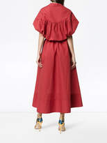 Thumbnail for your product : Rosie Assoulin gathered puff sleeve shirt dress