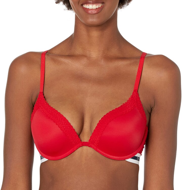 Tommy Hilfiger Basic Comfort Push Up Underwire Convertible Racerback Bra  with Lace - ShopStyle