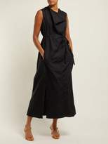 Thumbnail for your product : Lemaire Cotton Poplin Midi Dress - Womens - Black