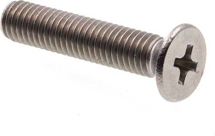 PrimeLine M5-0.8 x 25 mm Phillips Drive Flat Head Metric Machine Screws (10-Pack)