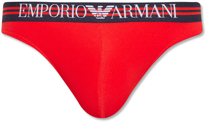 Emporio Armani Men's Red Briefs | ShopStyle