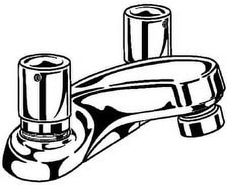 Delta 2507LF-HDF HDF, Two Handle Metering Faucet, Chrome