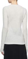 Thumbnail for your product : Vince Cashmere-wool waffle knit long sleeve Henley T-shirt