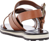 Thumbnail for your product : Sartore Crisscross Slingback Flat Sandals