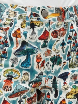 Charles Jeffrey Loverboy Art Mushroom-print Jeans - Multi