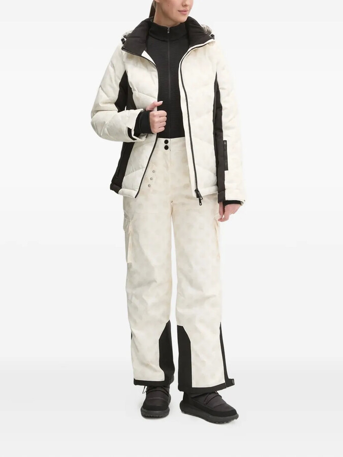 GUESS USA Logo-Print Quilted Ski Jacket