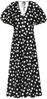 Thumbnail for your product : Lee Mathews Cherry polka-dot cotton maxi dress