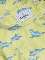 Thumbnail for your product : Barba Animal-Pattern Drawstring Swim Shorts
