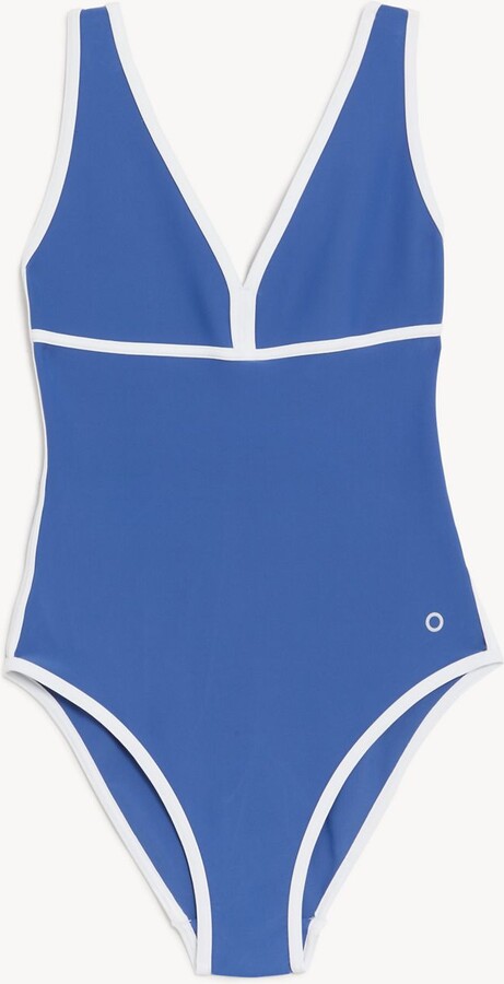 Goodmove Textured Plunge Swimsuit - ShopStyle