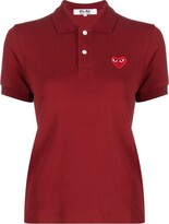 Thumbnail for your product : Comme des Garçons PLAY Logo Embroidered Cropped Polo Shirt
