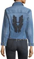 Thumbnail for your product : 3x1 Burke Button-Front Cropped Denim Jacket w/ Released Hem
