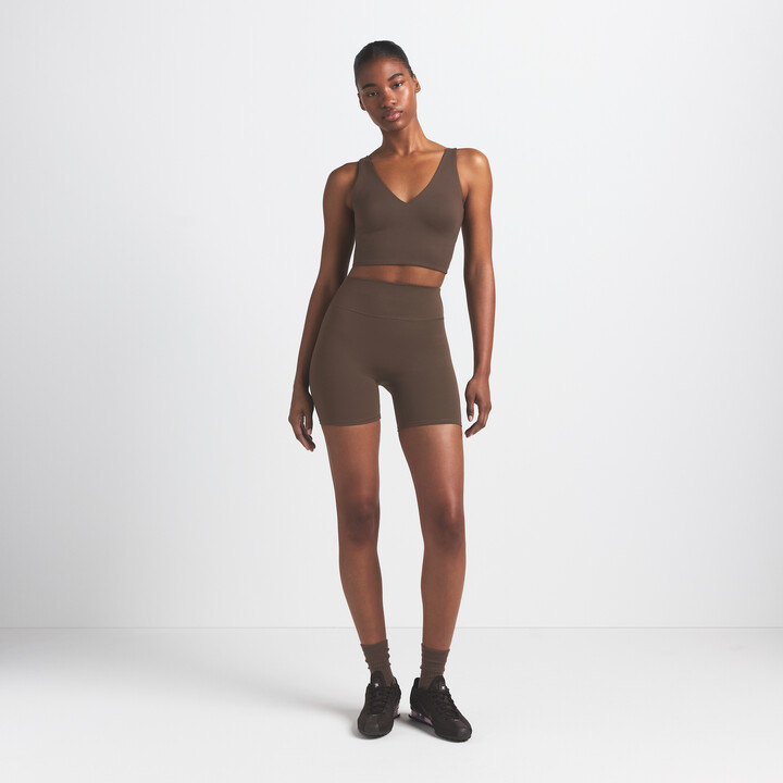 brown nike biker shorts