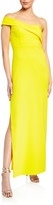 Thumbnail for your product : Aidan Mattox Off-the-Shoulder Crepe Column Gown