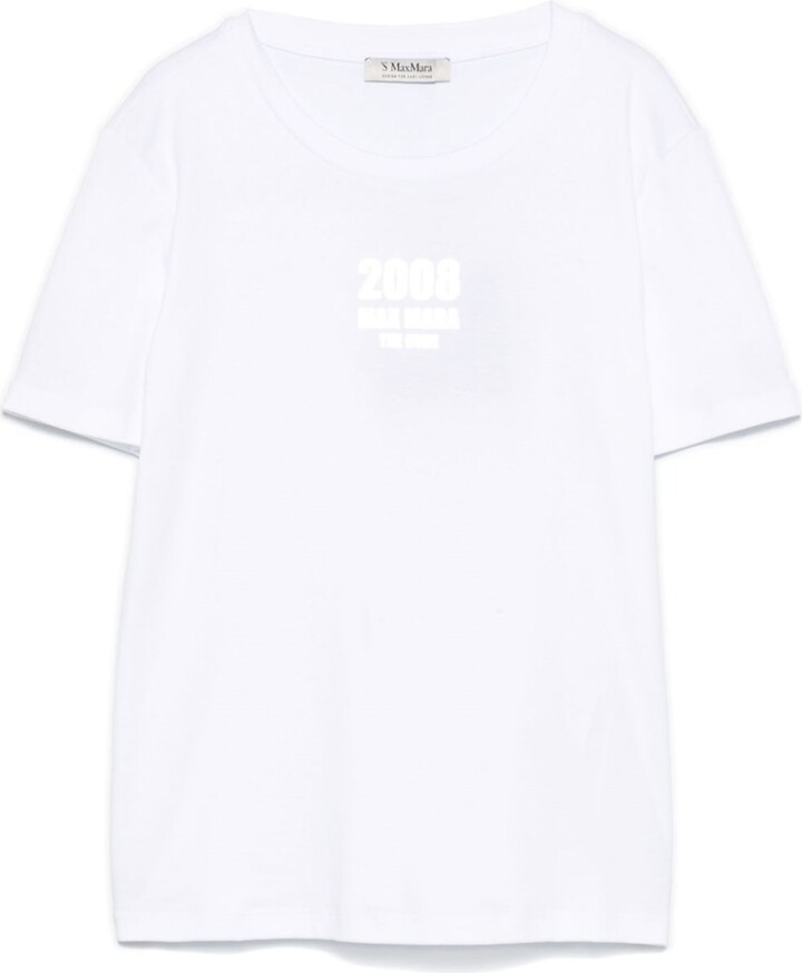 S Max Mara Logo Cotton T-Shirt