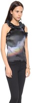Thumbnail for your product : Cynthia Rowley Moonbow Ruffle Racer Top