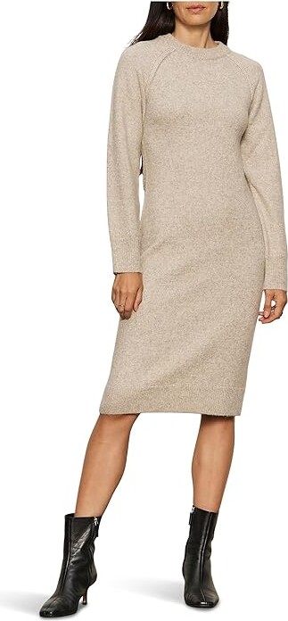 Sanctuary Cozy Midi Dress Women's Dress Heather Pearl : MD (US 8), Acrylic/Jersey/Nylon