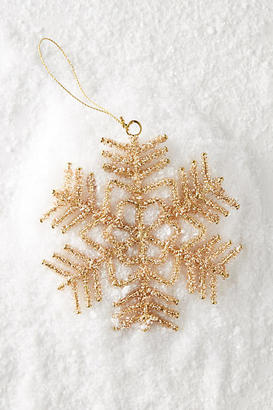 Anthropologie Aureate Snowflake Ornament