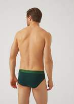 Thumbnail for your product : Emporio Armani Pack Of Two Stretch Cotton Briefs With Logo Elastic