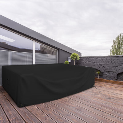 Arlmont & Co. High Density Outdoor Waterproof Patio sectional Sofa Cover Outdoor Couch Lounge Patio Furniture Cover