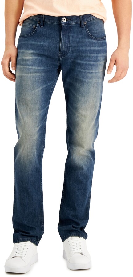 INC International Concepts Men's Tinted Slim-Fit Straight-Legged Jeans ...